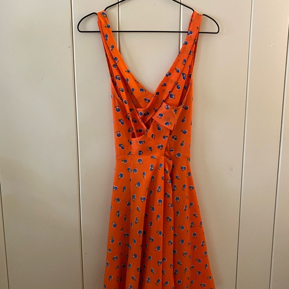vintage blueberry orange dress! 🧡💙 - Picture 2 of 6